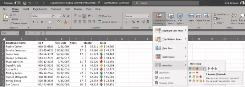 Conditional Formatting